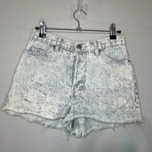 John Galt Brandy Melville Highwaisted Pinstriped Jean Shorts​​​